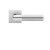 Karcher Design Oregon Lever on Square Plan Design Rose – Custom-Bored Trim (EPLQ48)