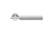 Karcher Design New York Lever on Round Mini Rose – Custom-Bored Trim (ERI65)