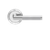 Karcher Design Rio Steel Lever Set on Round 3-Piece Rose – US Pre-Bored (UER34)