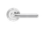 Karcher Design Lignano Steel Lever Set on Round 3-Piece Rose – US Pre-Bored (UER35)