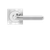 Karcher Design Lignano Steel Lever Set on Square 3-Piece Rose – US Pre-Bored (UERQ35)