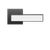 Karcher Design Torino Lever Set on Square 3-Piece Rose – US Pre-Bored (UERQ53Y)