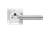 Karcher Design New York Lever Set on Square 3-Piece Rose – US Pre-Bored (UERQ65)