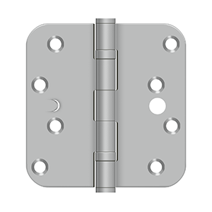 Deltana 4" x 4" x 5/8" Radius, Residential, Ball Bearing, Security – Stainless Steel Hinges