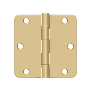 Deltana 3-1/2" x 3-1/2" x 1/4" Radius Hinge, Ball Bearing