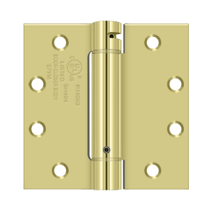 Deltana 4-1/2" x 4-1/2" Spring Hinge, UL Listed
