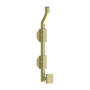 Deltana 10" Modern Offset Surface Bolt, HD, Solid Brass