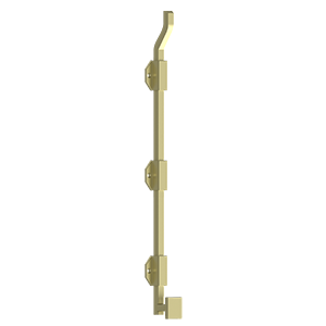 Deltana 18" Modern Offset Surface Bolt, HD, Solid Brass