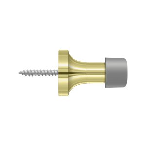 Deltana 1-3/8" Baseboard Door Bumper, Solid Brass – Baseboard Stops