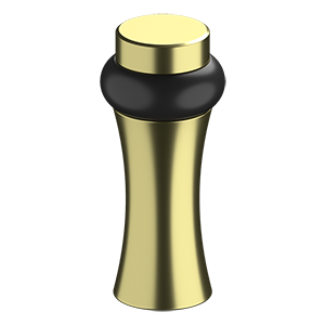 Deltana Round Universal Floor Bumper 3-1/2", Decorative, Solid Brass