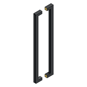 Deltana 24" Contemporary Pulls, Back-To-Back