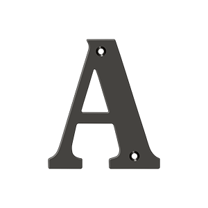 Deltana 4" Residential Letter A – Letters & Numbers