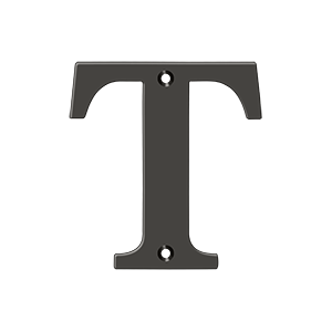 Deltana 4" Residential Letter T – Letters & Numbers
