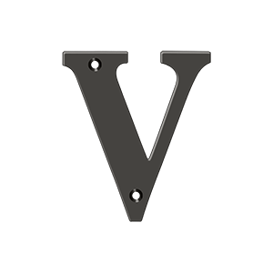 Deltana 4" Residential Letter V – Letters & Numbers
