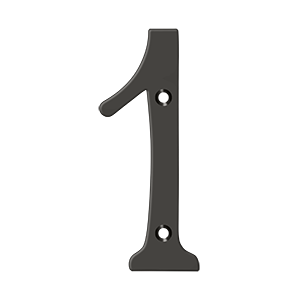 Deltana 6" Numbers, Solid Brass