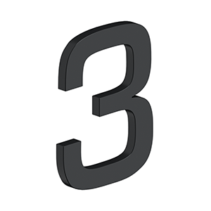 Deltana 4" Number 3, E Series With Risers, Stainless Steel
