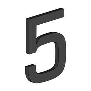 Deltana 4" Number 5, E Series With Risers, Stainless Steel