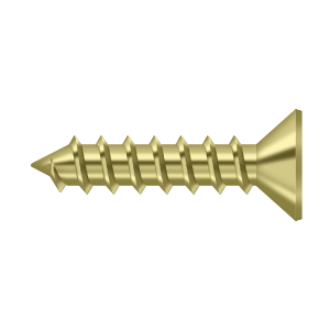 Deltana Wood Screw, Steel, #12 x 1"