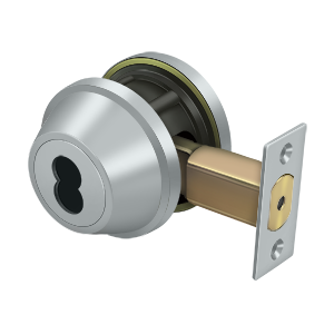 Deltana Single Deadbolt IC Core Non CYL GR2 w/ 2-3/4" Backset – Grade 2, Standard