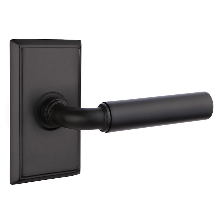 Double Dummy Right Handed Manning Door Lever With Rectangular Rose