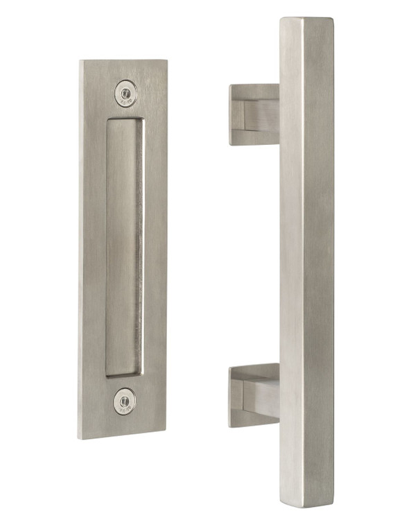 Sure-Loc Square Ladder Barn Door Handle, Flush Handle 12"