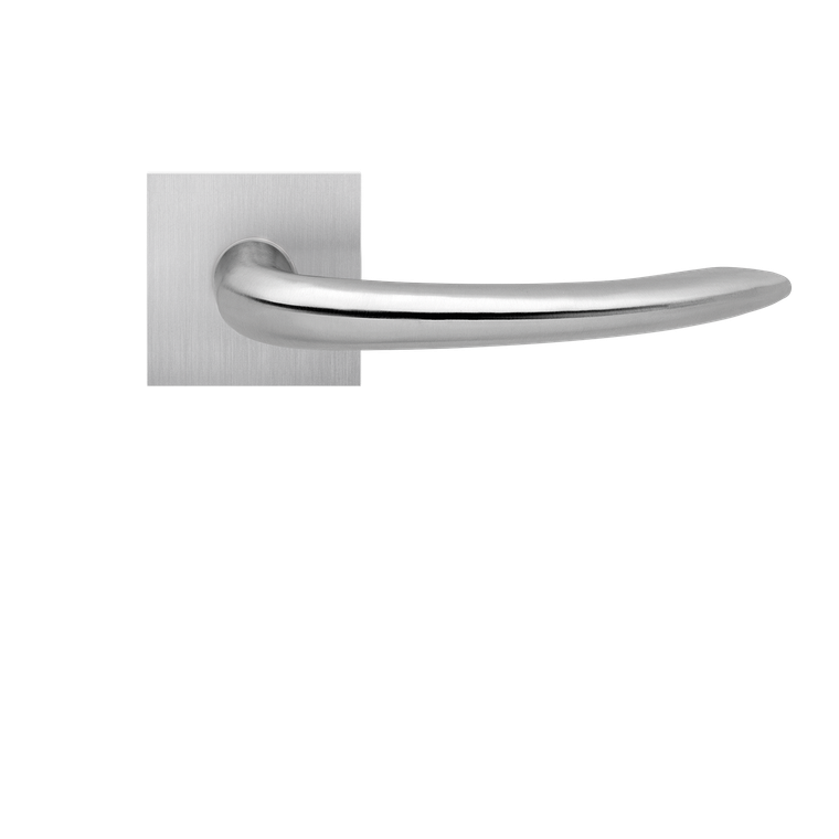 Karcher Design Jersey Lever on Square Plan Design Rose – Custom-Bored Trim (EPLQ19)