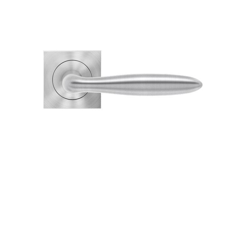 Karcher Design Corfu Lever on Square 3-Piece Rose – Custom-Bored Trim (ERQ24)