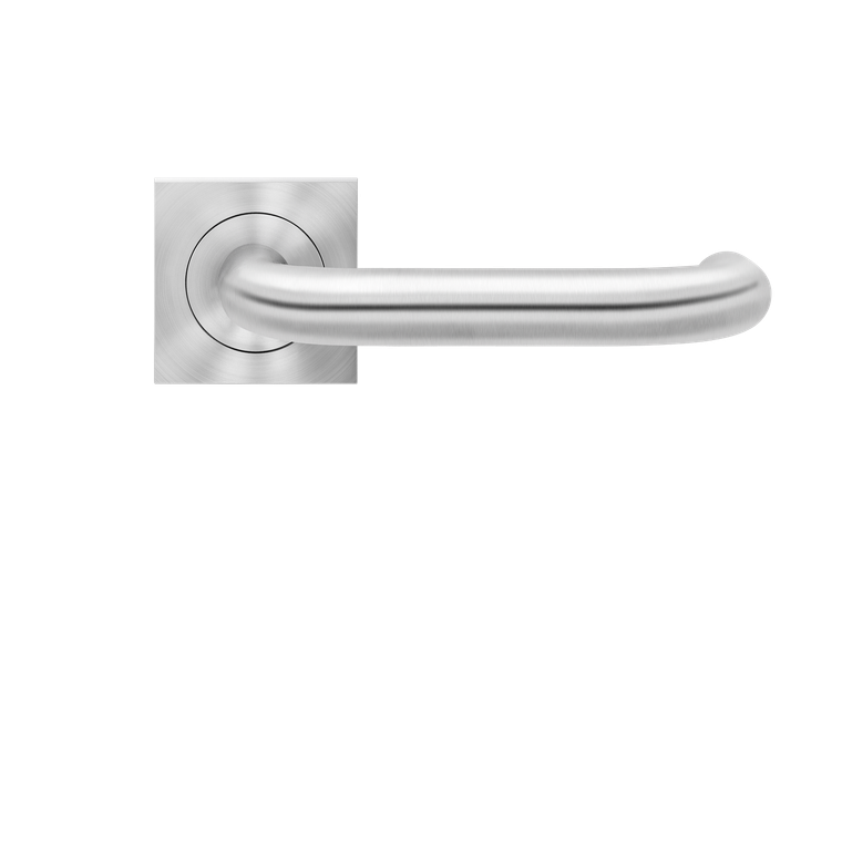 Karcher Design Crete Lever on Square 3-Piece Rose – Custom-Bored Trim (ERQ27)