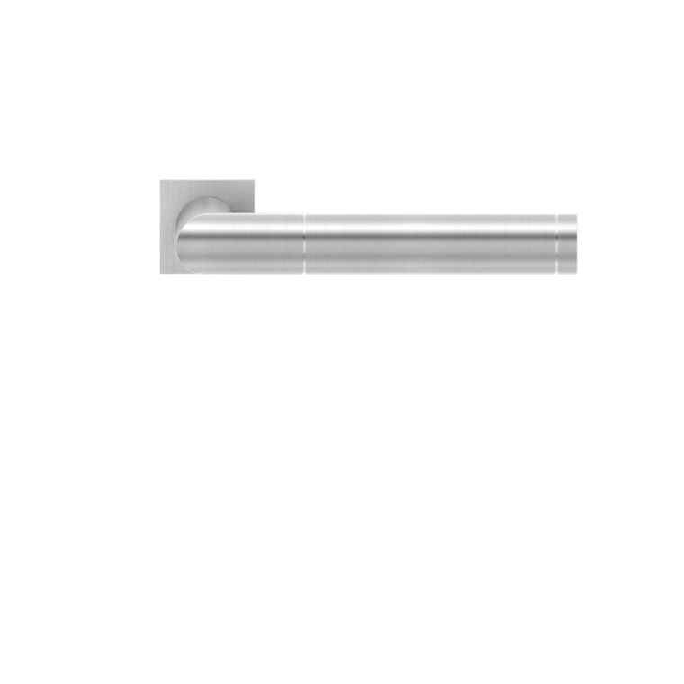 Karcher Design Rio Steel Lever on Square Mini Rose – Custom-Bored Trim (ERIQ34)