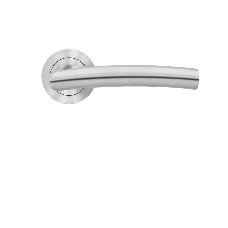 Karcher Design Madrid Lever on Round 3-Piece Rose – Custom-Bored Trim (ER56)