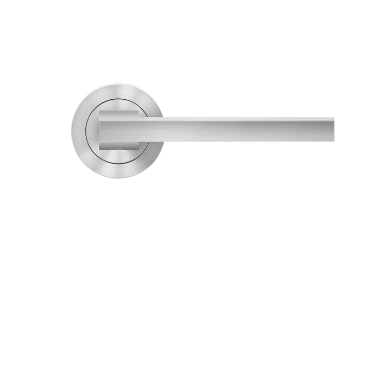 Karcher Design Boston Lever on Round 3-Piece Rose – Custom-Bored Trim (ER58)