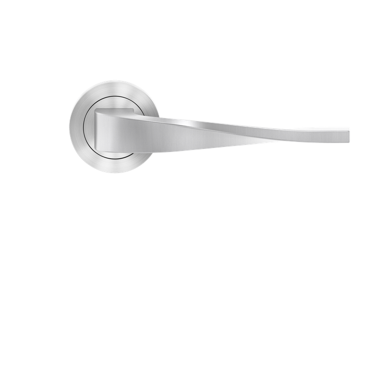 Karcher Design Nevada Lever on Round 3-Piece Rose – Custom-Bored Trim (ER88)