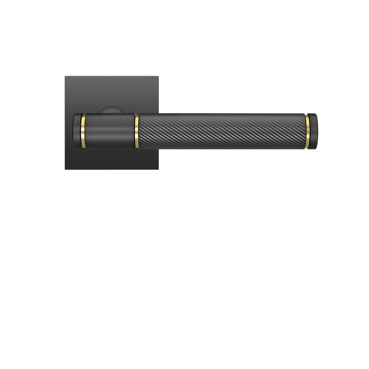 Karcher Design Studio Series D1 Lever on Square Plan Design Rose – Custom-Bored Trim (EPLQ90D1)