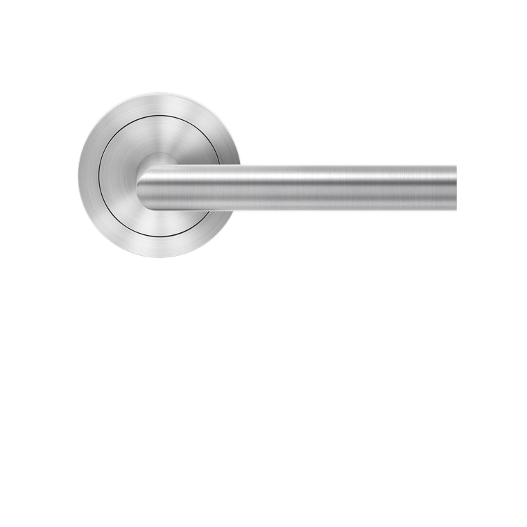 Karcher Design Rhodos Lever Set on Round 3-Piece Rose – US Pre-Bored (UER28)