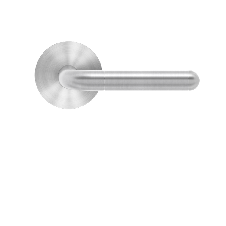 Karcher Design Lignano Steel Lever Set on Round Plan Design Rose – US Pre-Bored (UEPL35)