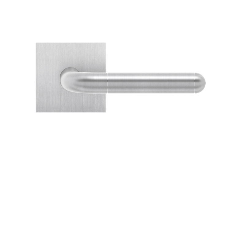 Karcher Design Lignano Steel Lever Set on Square Plan Design Rose – US Pre-Bored (UEPLQ35)
