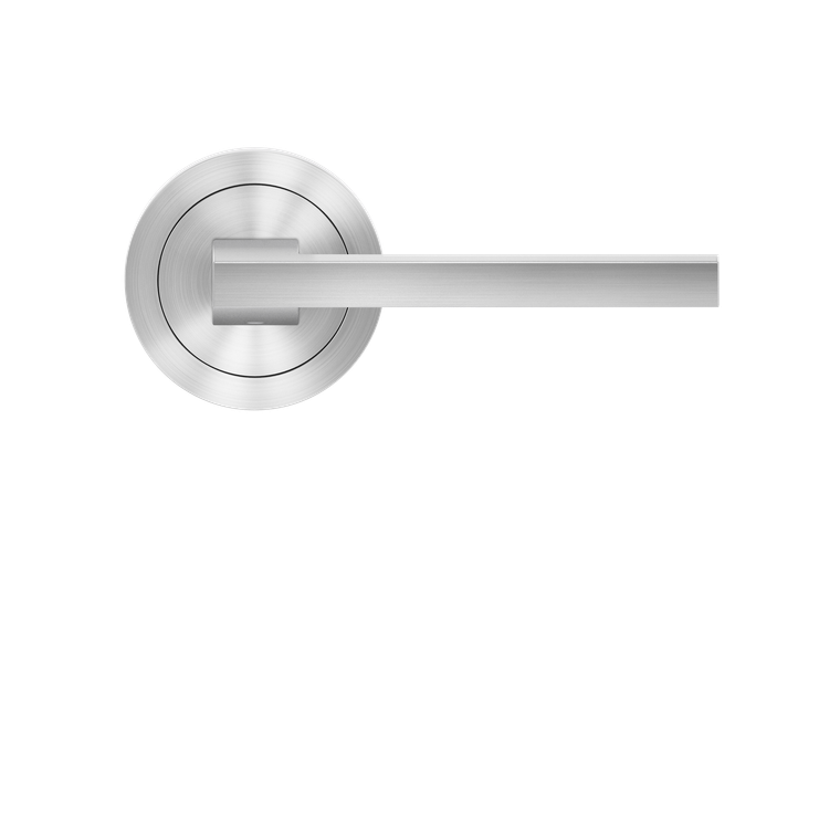 Karcher Design Boston Lever Set on Round 3-Piece Rose – US Pre-Bored (UER58)