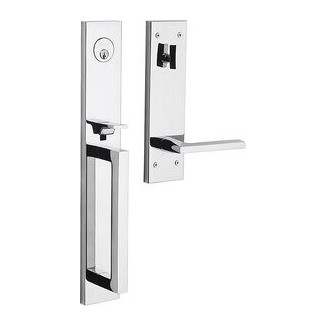 Baldwin 85392 Estate Minneapolis Full Escutcheon Single Cylinder Handleset for Right Handed Doors