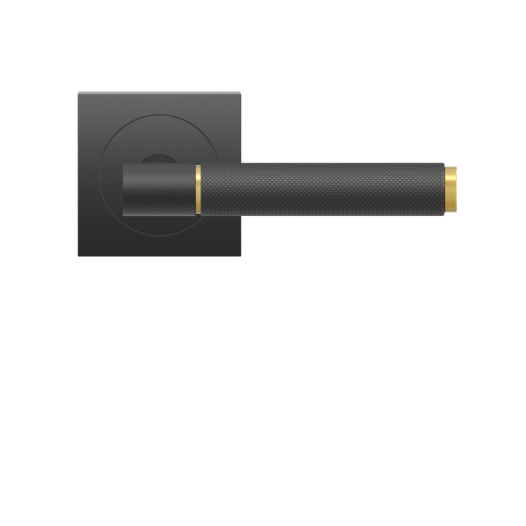 Karcher Design Studio Series 90B1 Lever Set on Square 3-Piece Rose – US Pre-Bored (UER90QB1)
