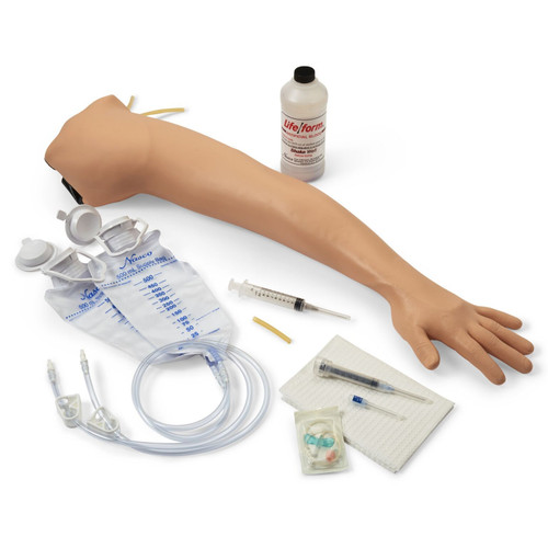 Light Skin Tone Advanced Venipuncture and Injection Arm with Circulation Pump