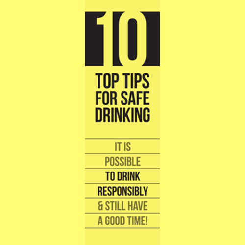 10 Top Tips for Safe Drinking Bookmark (pack of 200)