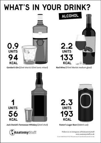 Alcoholic Drinks Free Poster PDF