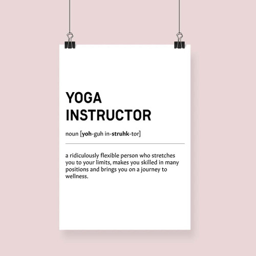 Yoga Instructor Definition Print