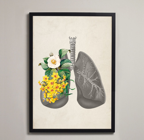 Framed Print of Floral Lungs