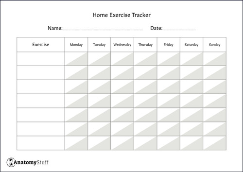 Exercise Tracker Weekly PDF