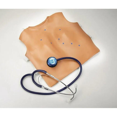 Torso Overlay with Virtual Stethoscope for Paediatric Auscultation Training