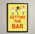 "Setting the Bar" Gym / Exercise / Ballet Art Print Poster