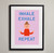 "Inhale Exhale Repeat" Yoga Art Print Poster
