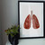 Respiratory System Anatomy Fine Art Illustration Print