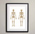 Skeleton Anatomy Fine Art Illustration Print